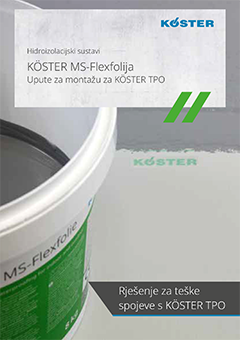 KÖSTER MS-Flexfolija Upute za montažu za KÖSTER TPO